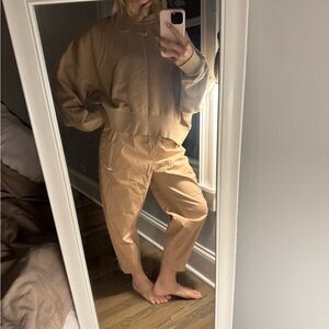 Nike Women's Tan Track Pants & hoodie